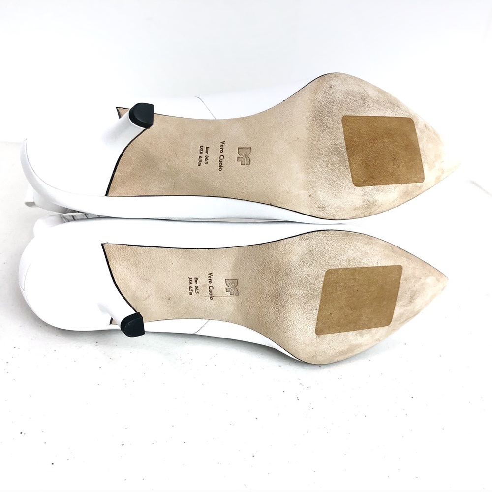 Diane Von Furstenberge white bootie shoes Sz 6.5 - Picture 8 of 8